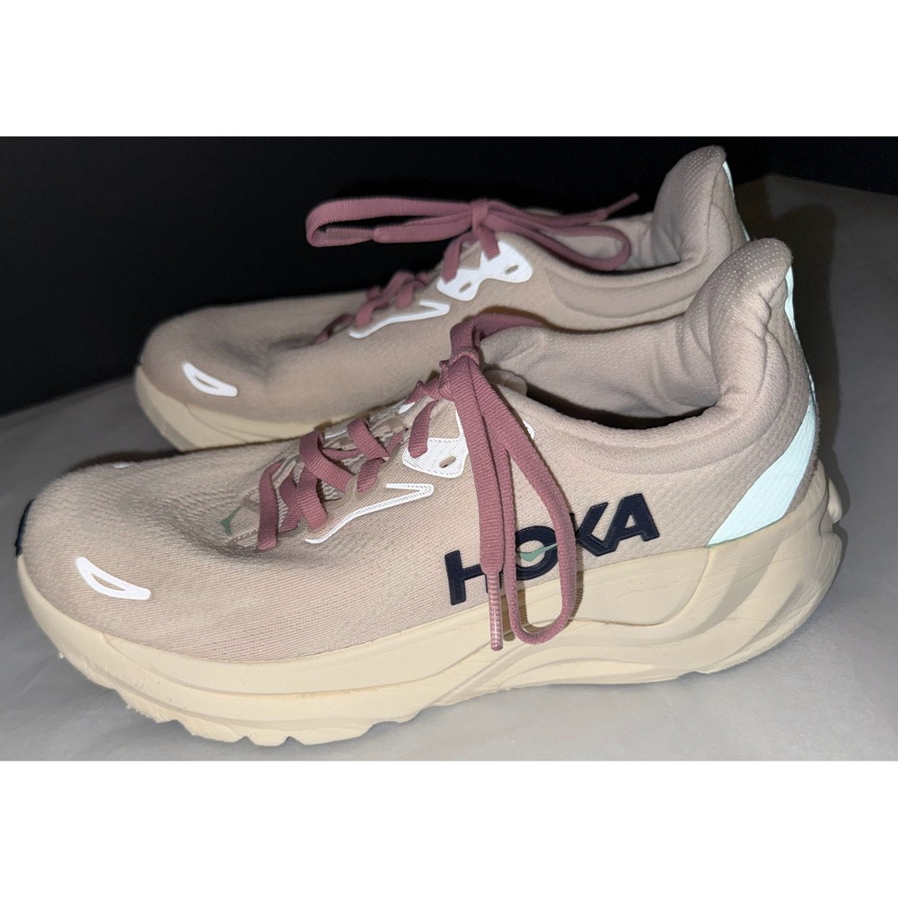 Hoka Arahi 8 Running Shoes Womens 8 Rose Cream Stability Sneakers 1168691 RCRM - Picture 2 of 6
